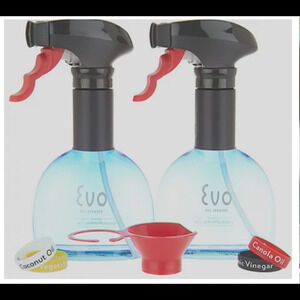 Evo 2-pack Set 8-oz Non-Aerosol Oil Sprayers with Funnel